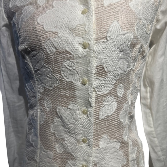 Anne Fontaine Ermine blouse NWT in moon white. Size 36 (equivalent to 0/2) - Picture 10 of 16